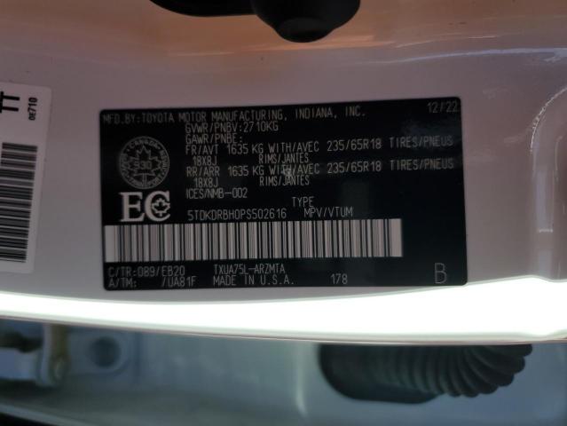 2023 TOYOTA HIGHLANDER L  