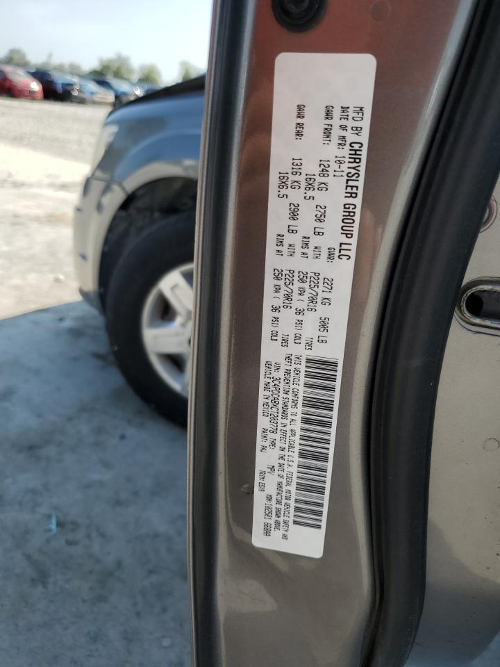 2012 Dodge Journey Se VIN: 3C4PDCABXCT203778 Lot: 69463475