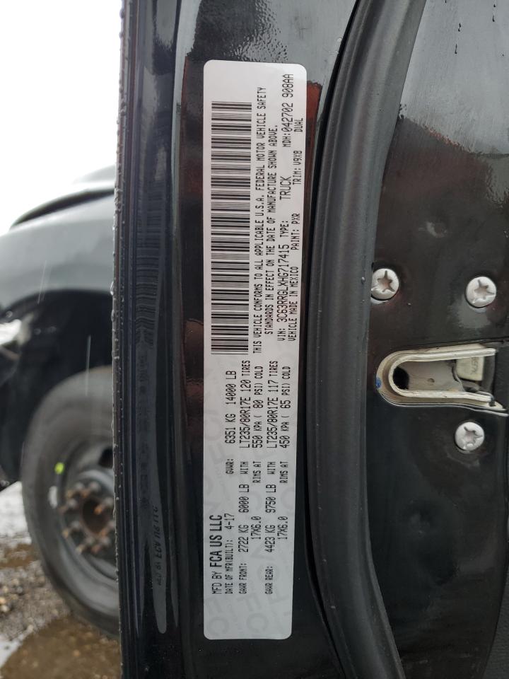 2017 Ram 3500 St VIN: 3C63RRGLXHG717415 Lot: 70172095