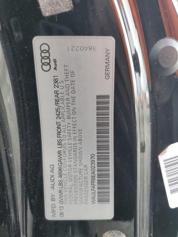 2014 Audi A5 Premium Plus VIN: WAULFAFR8EA023970 Lot: 69809035