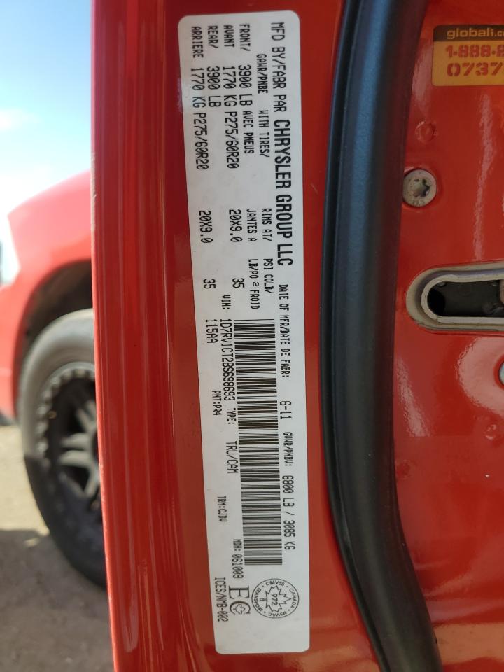 2011 Dodge Ram 1500 VIN: 1D7RV1CT2BS698693 Lot: 69804585