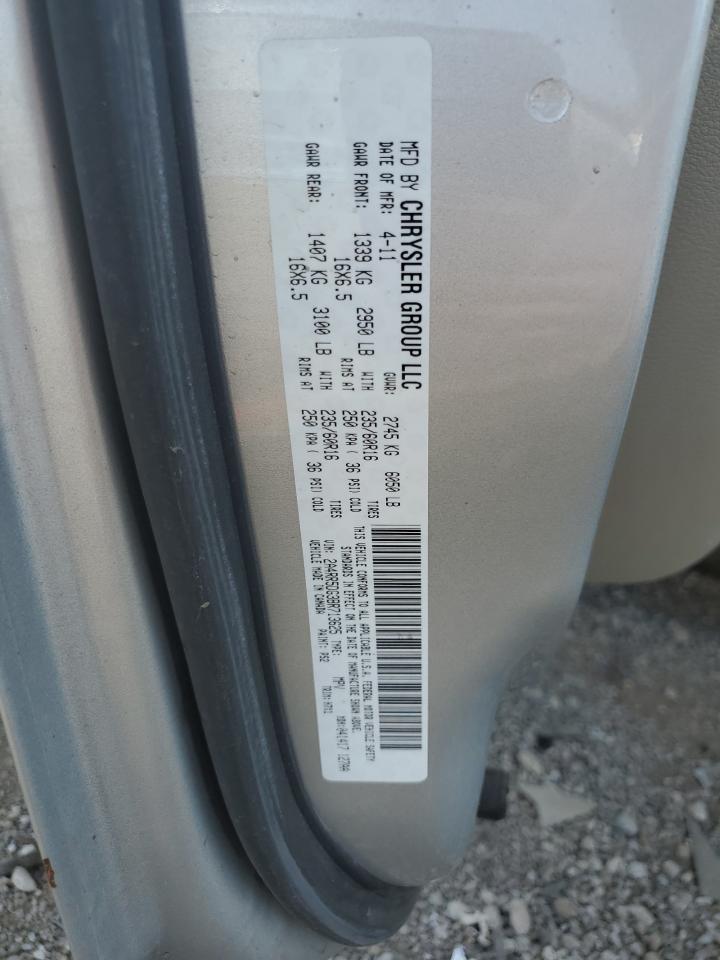 2011 Chrysler Town & Country Touring VIN: 2A4RR5DG3BR713625 Lot: 67493145