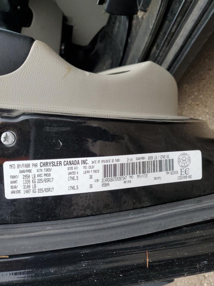 2014 Dodge Grand Caravan Se VIN: 2C4RDGBG7ER287347 Lot: 69661245