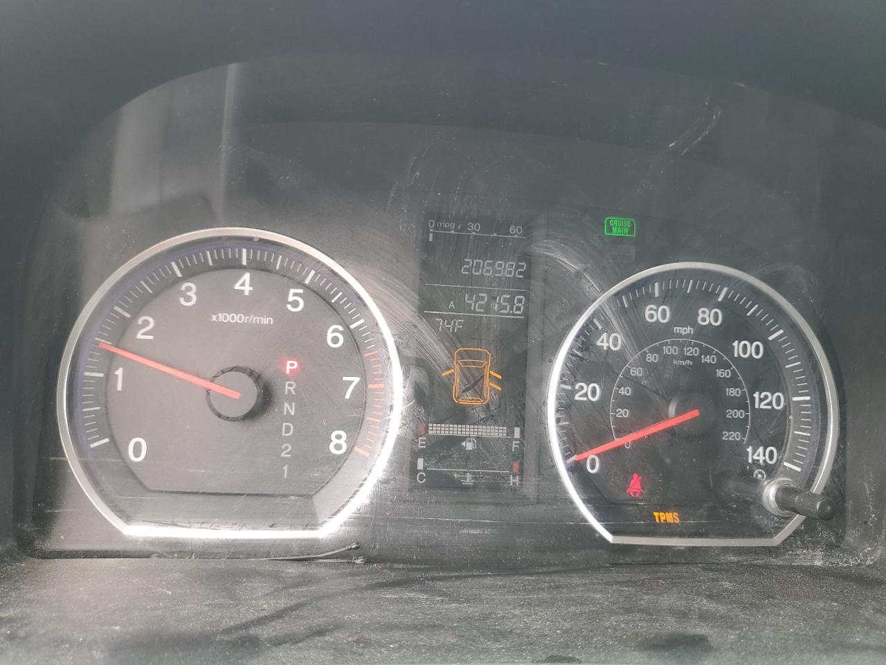 2008 Honda Cr-V Exl VIN: JHLRE48798C040947 Lot: 66989745