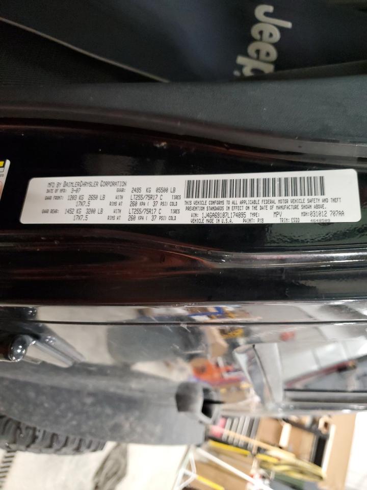 2007 Jeep Wrangler Rubicon VIN: 1J4GA69187L174895 Lot: 69626215