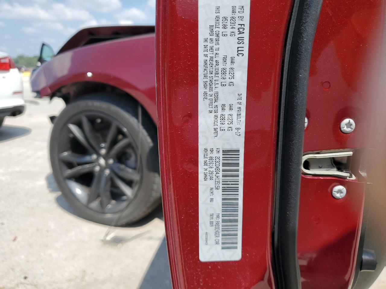 2018 Dodge Charger Sxt VIN: 2C3CDXBG4JH135150 Lot: 68839635