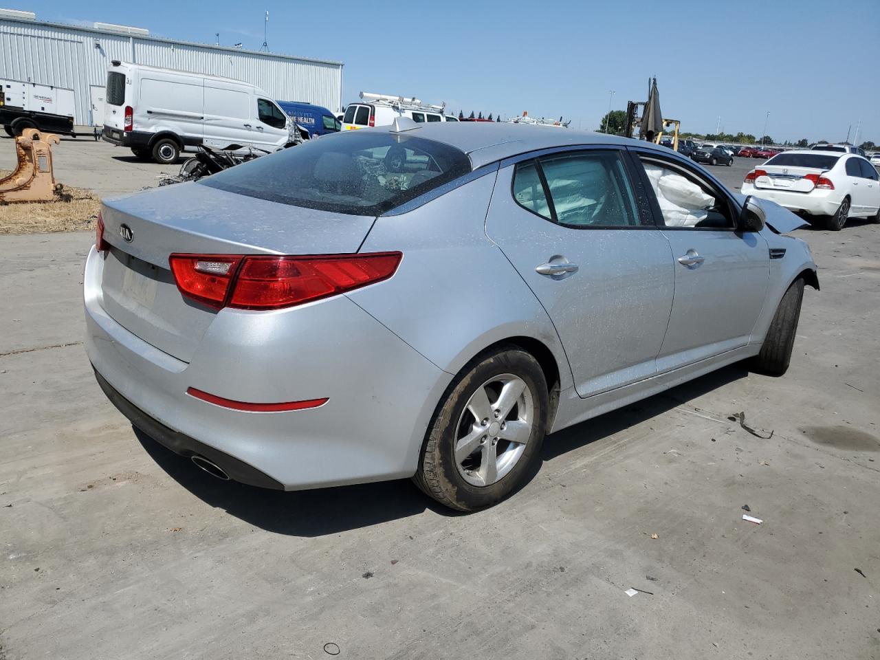 2015 Kia Optima Lx silver null gas 5XXGM4A76FG503383 photo #4