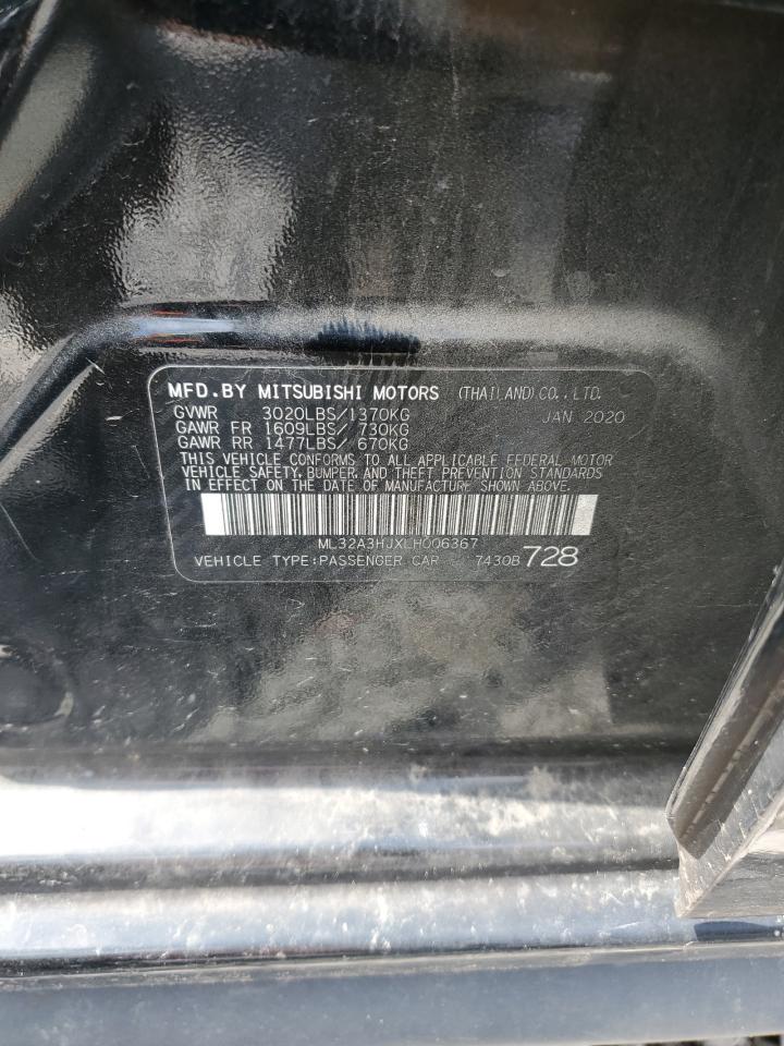 2020 Mitsubishi Mirage Es VIN: ML32A3HJXLH006367 Lot: 67979795