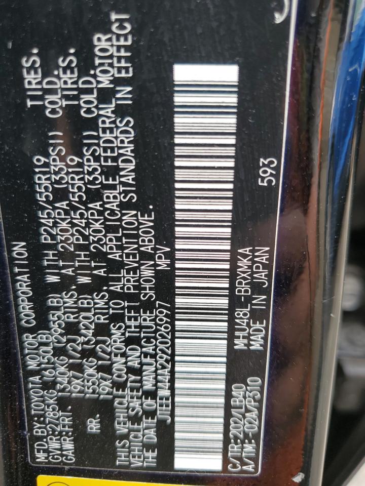 2009 Toyota Highlander Hybrid Limited VIN: JTEEW44A292026997 Lot: 69284405