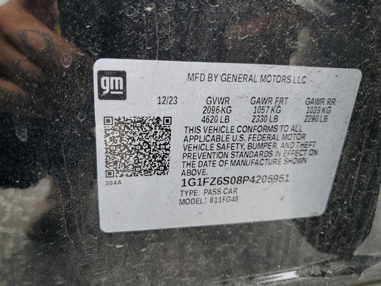 2023 Chevrolet Bolt Euv Premier VIN: 1G1FZ6S08P4205951 Lot: 68271505
