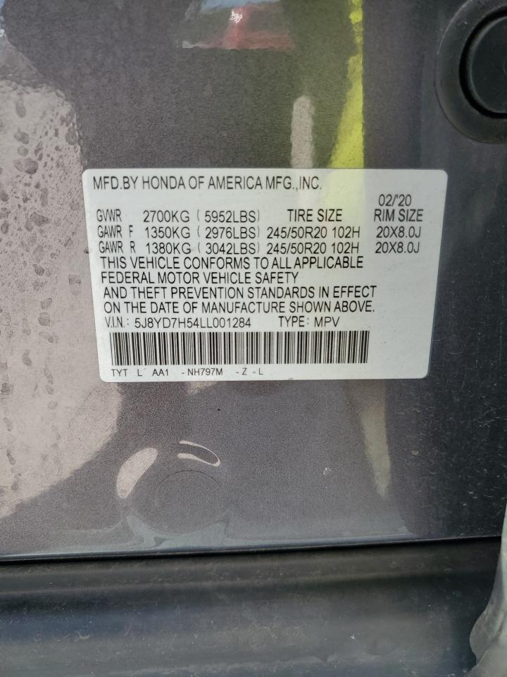 2020 Acura Mdx Sport Hybrid Technology VIN: 5J8YD7H54LL001284 Lot: 67599055