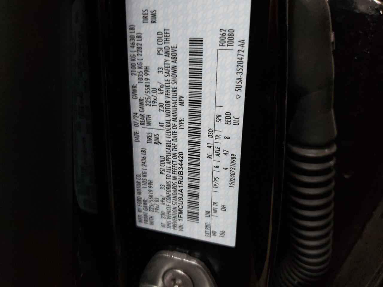 2024 Ford Escape Platinum VIN: 1FMCU9JA1RUB34420 Lot: 66148785