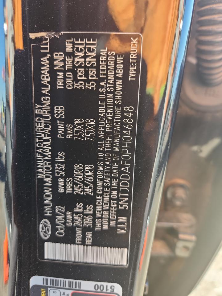 2023 Hyundai Santa Cruz Sel Premium VIN: 5NTJDDAF0PH046848 Lot: 68035445