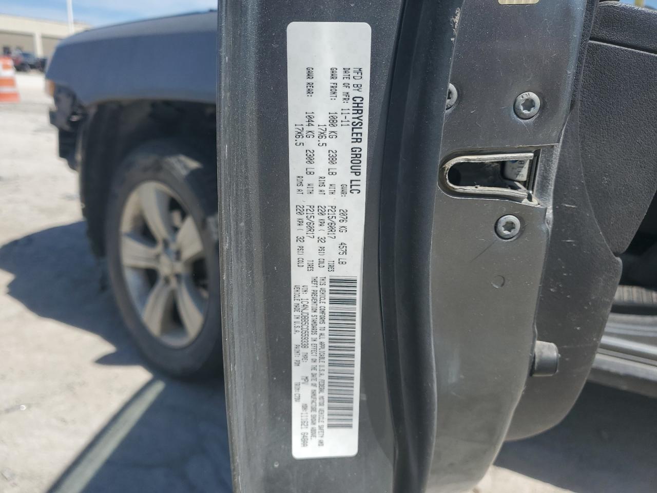 2012 Jeep Compass Sport VIN: 1C4NJDBB5CD559338 Lot: 70961495