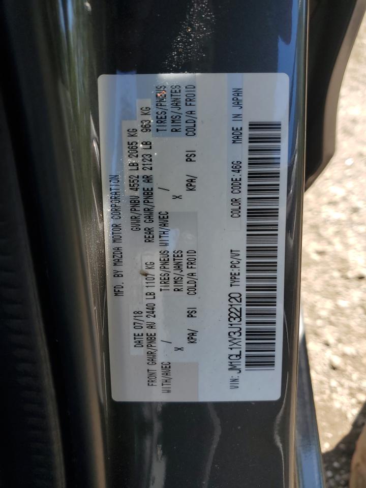 2018 Mazda 6 Signature VIN: JM1GL1XY3J1322120 Lot: 69919005