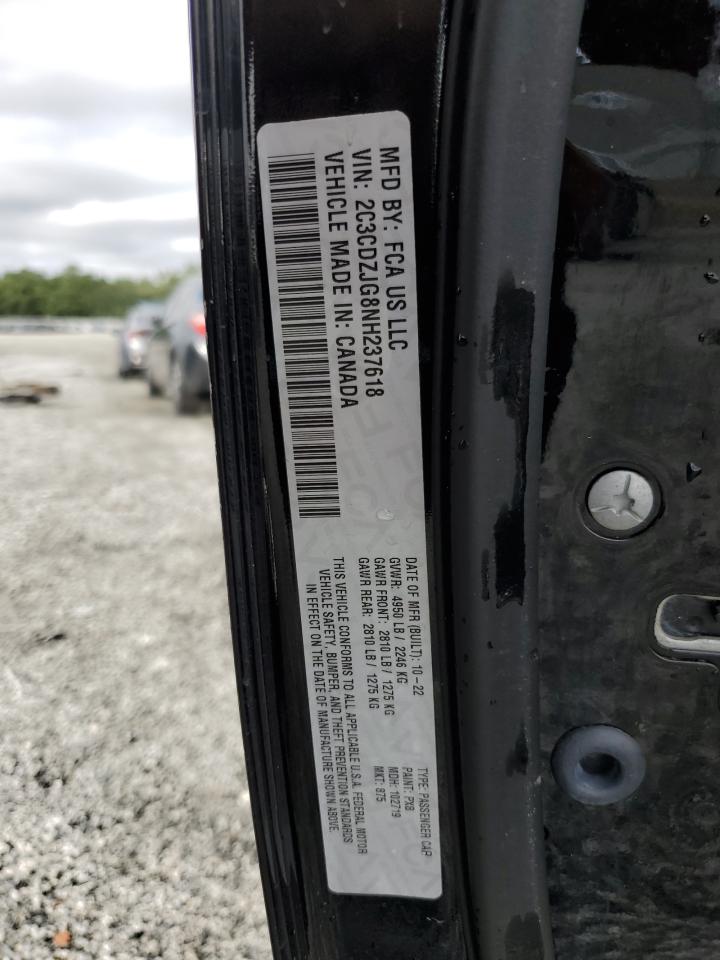 2022 Dodge Challenger Gt VIN: 2C3CDZJG8NH237618 Lot: 67444695