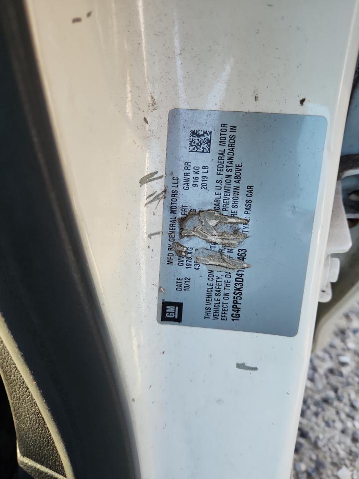 2013 Buick Verano VIN: 1G4PP5SK3D4129463 Lot: 69075305