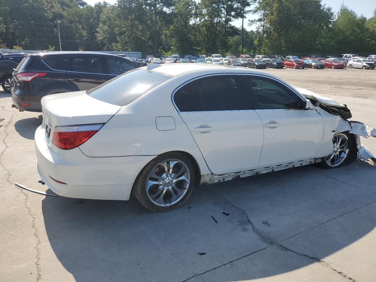 2008 BMW 528 I white sedan gas WBANU53508CT09747 photo #4