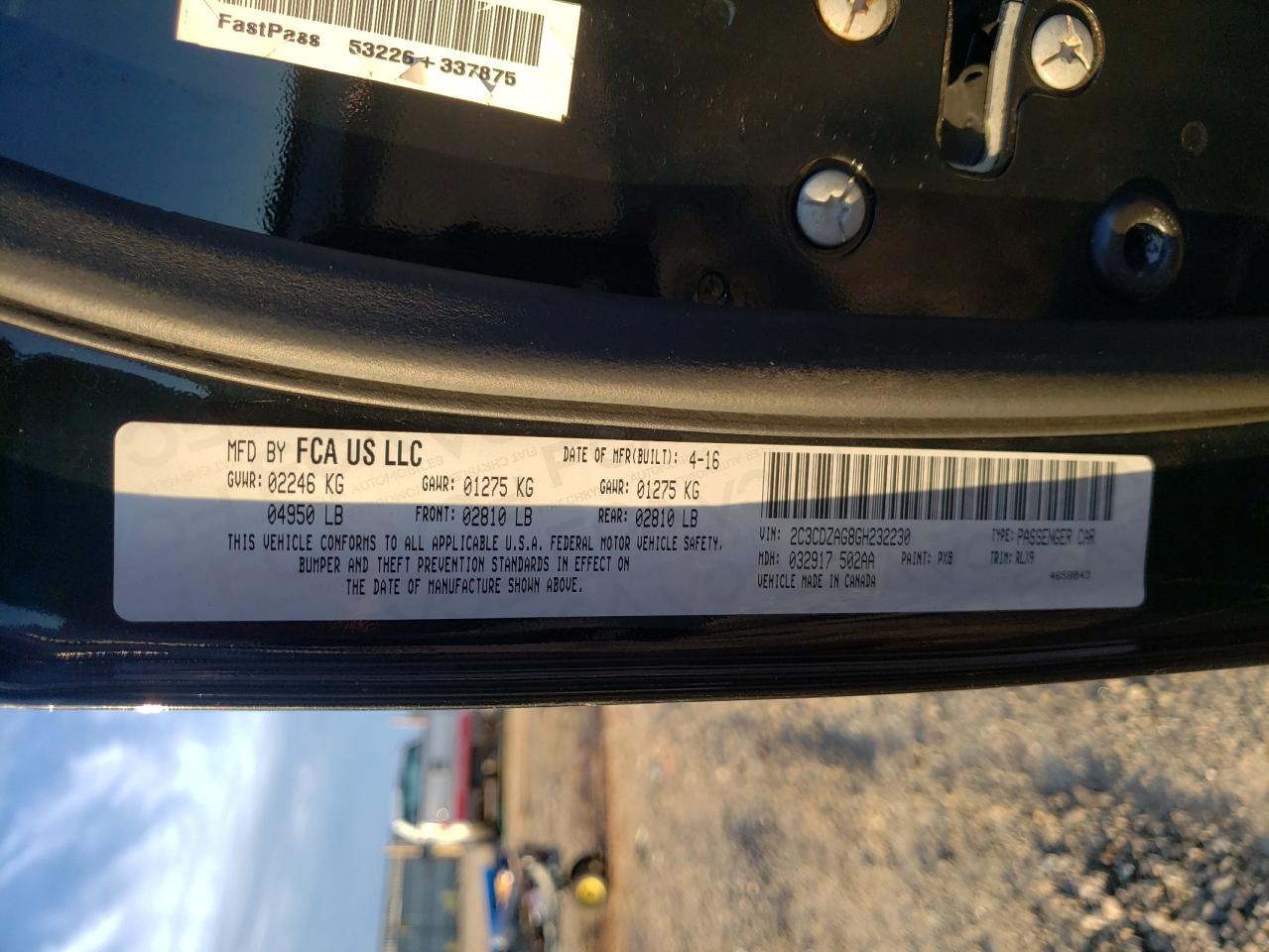 2016 Dodge Challenger Sxt VIN: 2C3CDZAG8GH232230 Lot: 70261945