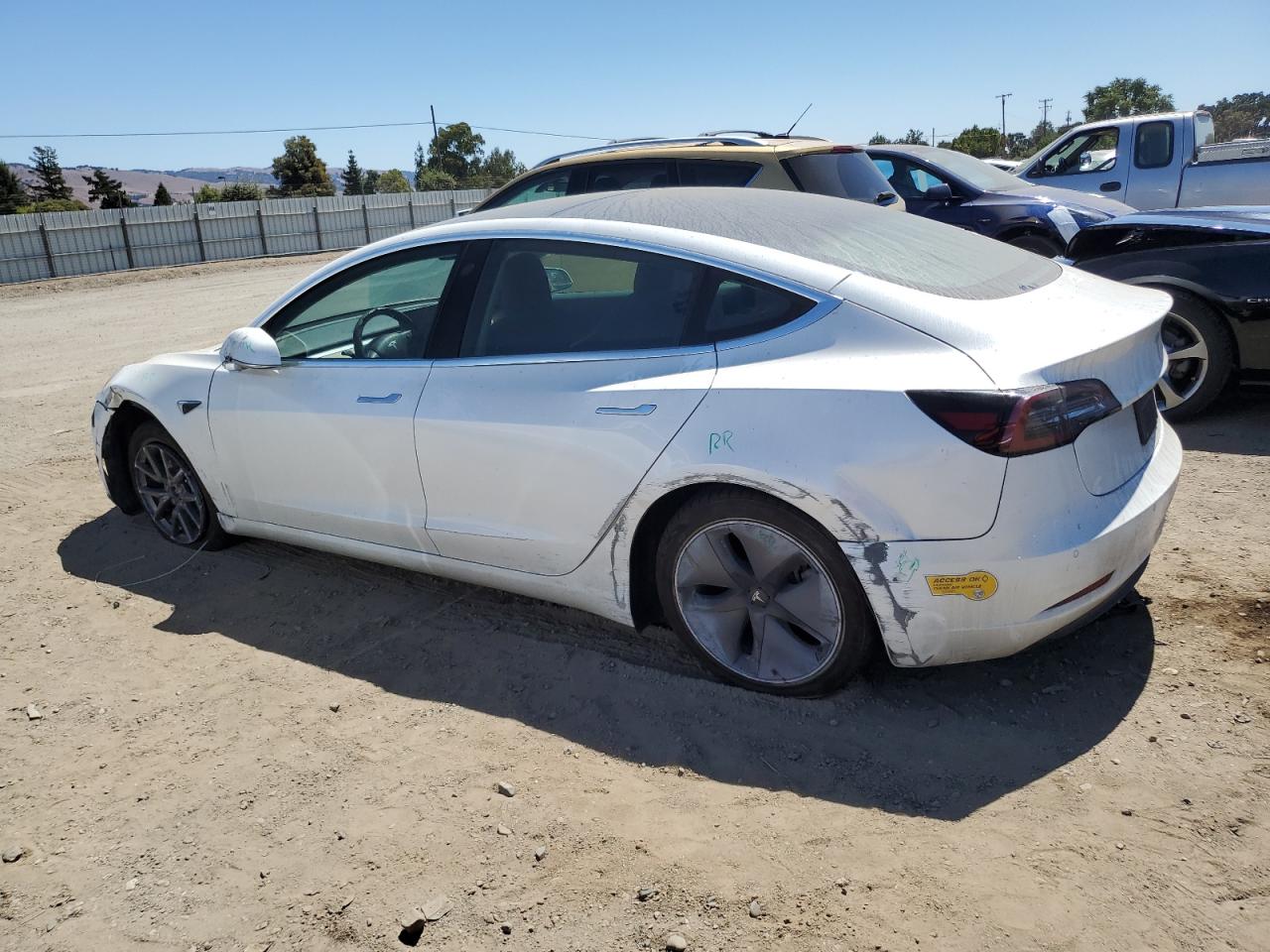 2020 Tesla Model 3 white null electric 5YJ3E1EB4LF619527 photo #3