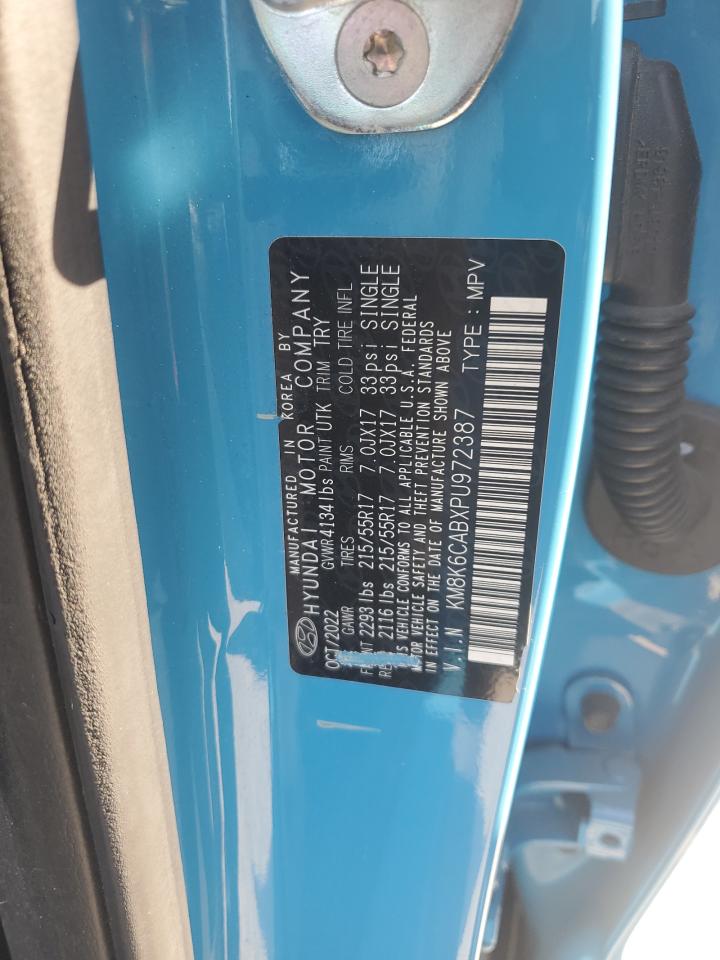 2023 Hyundai Kona Sel VIN: KM8K6CABXPU972387 Lot: 68640325