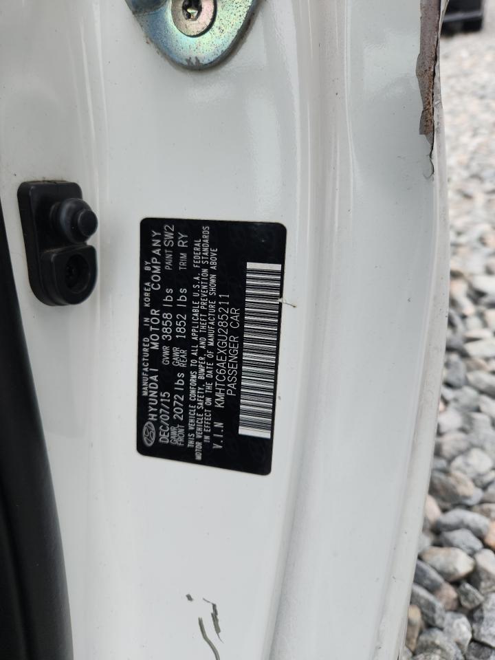 2016 Hyundai Veloster Turbo VIN: KMHTC6AEXGU285211 Lot: 70170535