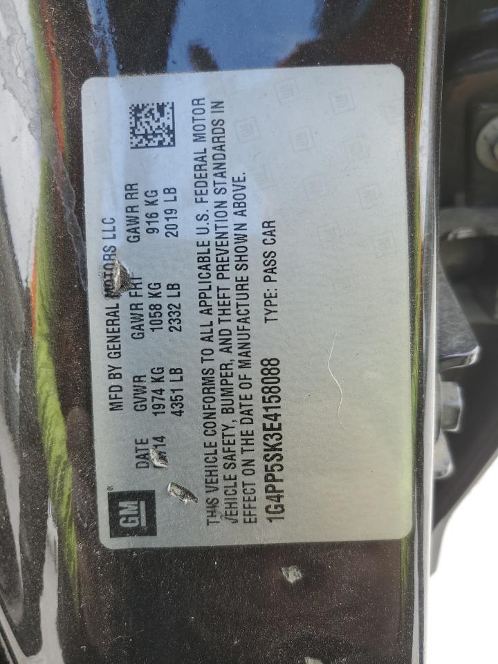 2014 Buick Verano VIN: 1G4PP5SK3E4158088 Lot: 69865945