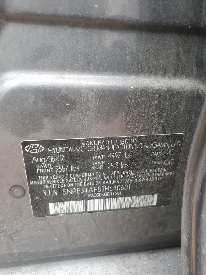 2018 Hyundai Sonata Sport VIN: 5NPE34AF8JH640601 Lot: 69305985