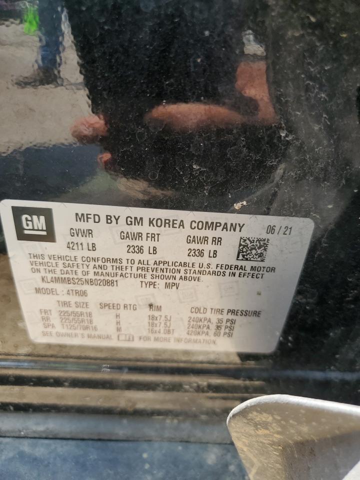 2022 Buick Encore Gx Preferred VIN: KL4MMBS25NB020881 Lot: 67502835