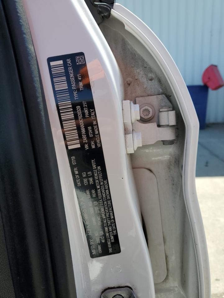 2019 Alfa Romeo Giulia VIN: ZARFAMANXK7620329 Lot: 68869265