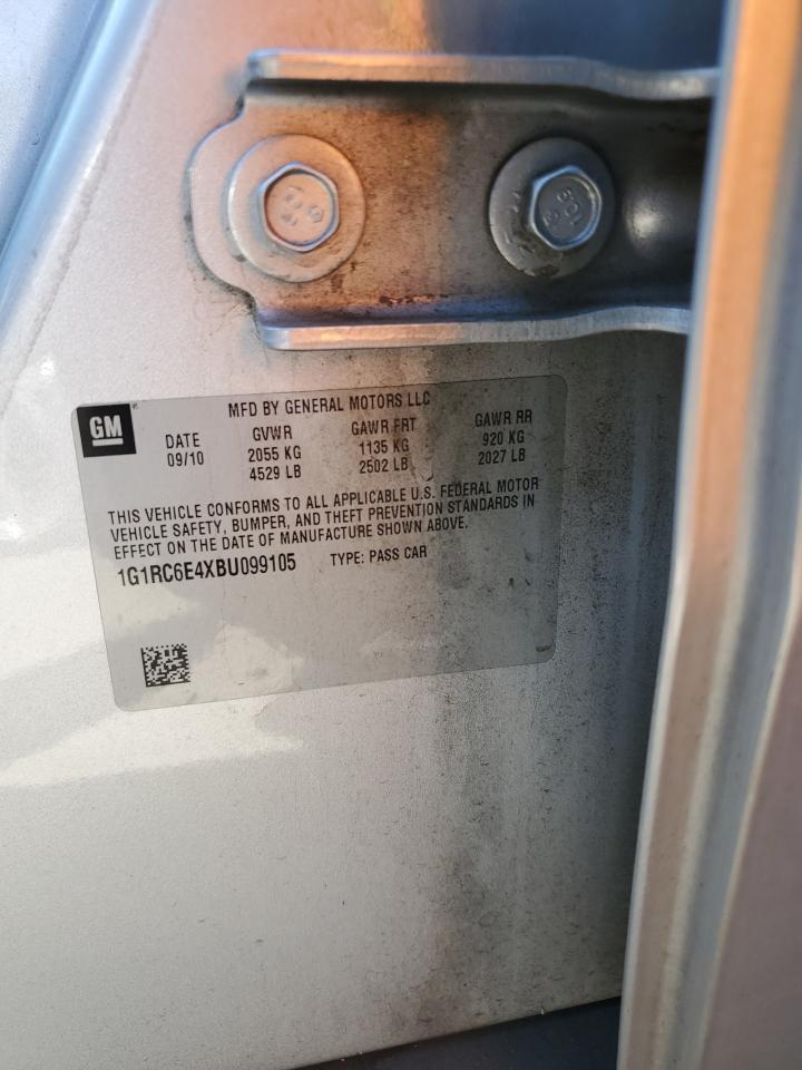 2011 Chevrolet Volt VIN: 1G1RC6E4XBU099105 Lot: 69456435