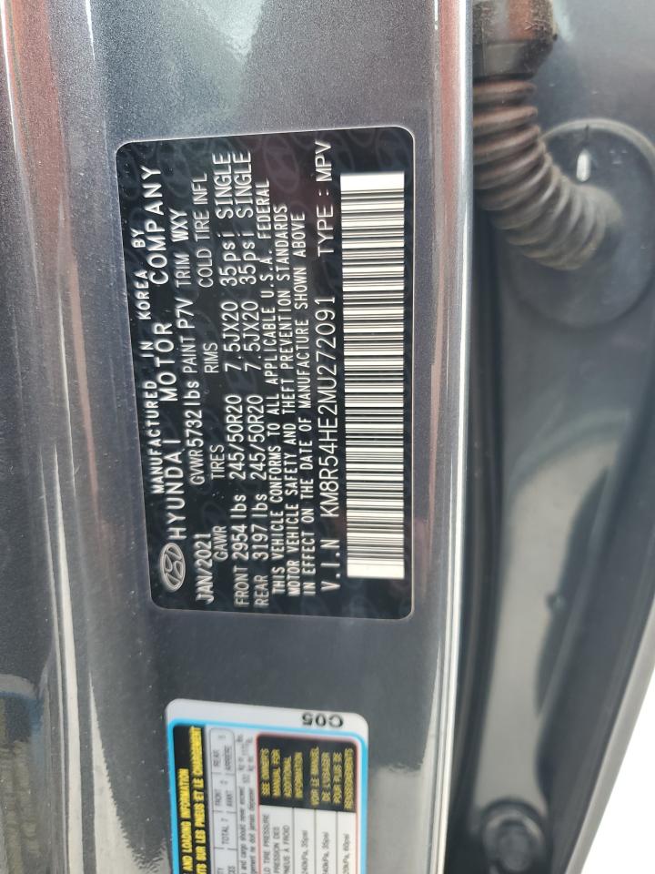 2021 Hyundai Palisade Limited VIN: KM8R54HE2MU272091 Lot: 68264855