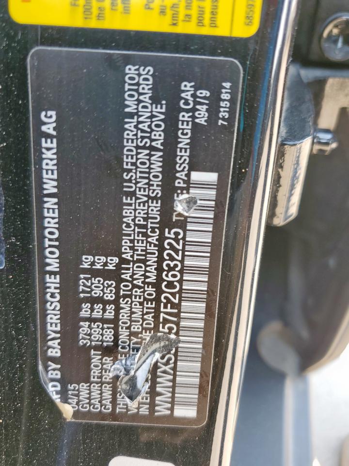 WMWXS5C57F2C63225 2015 Mini Cooper