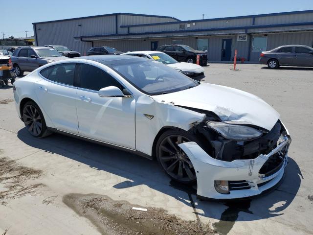 Hatchbacks TESLA MODEL S 2014 Biały