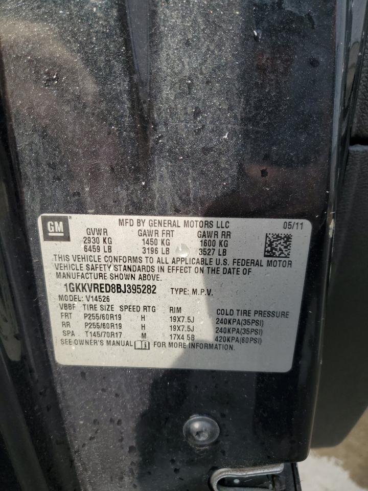 2011 GMC Acadia Slt-1 VIN: 1GKKVRED8BJ395282 Lot: 68437945