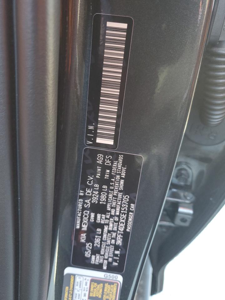 2025 Kia K4 Lx VIN: 3KPFT4DEXSE153705 Lot: 84364265