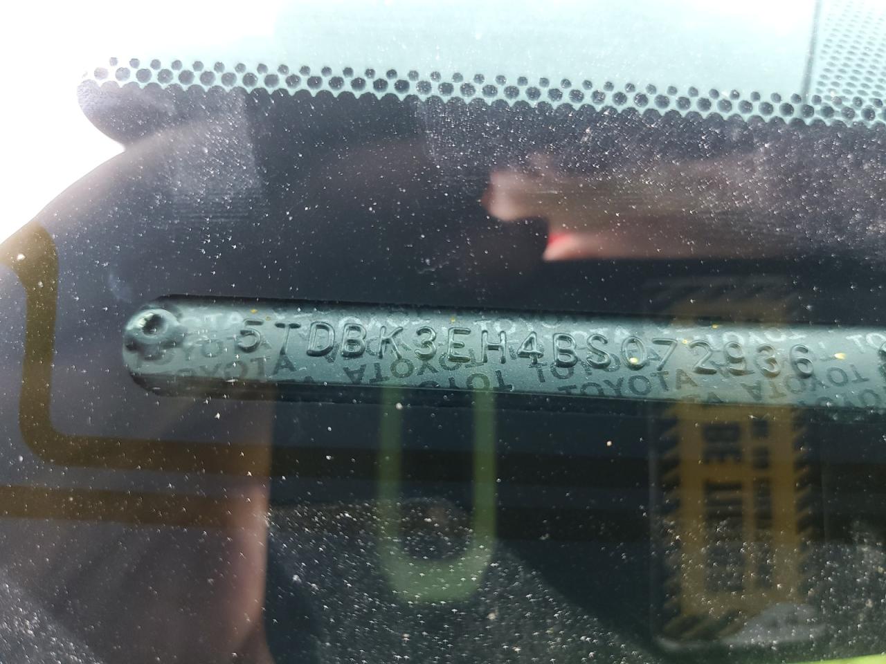 2011 Toyota Highlander Base VIN: 5TDBK3EH4BS072936 Lot: 68120485