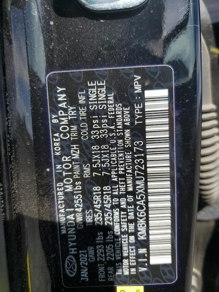 2021 Hyundai Kona Night VIN: KM8K6CA5XMU723173 Lot: 68018135