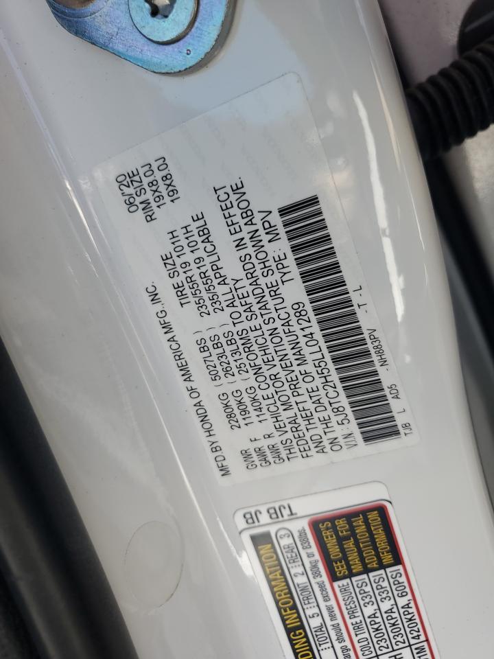 2020 Acura Rdx Technology VIN: 5J8TC2H55LL041289 Lot: 69082505