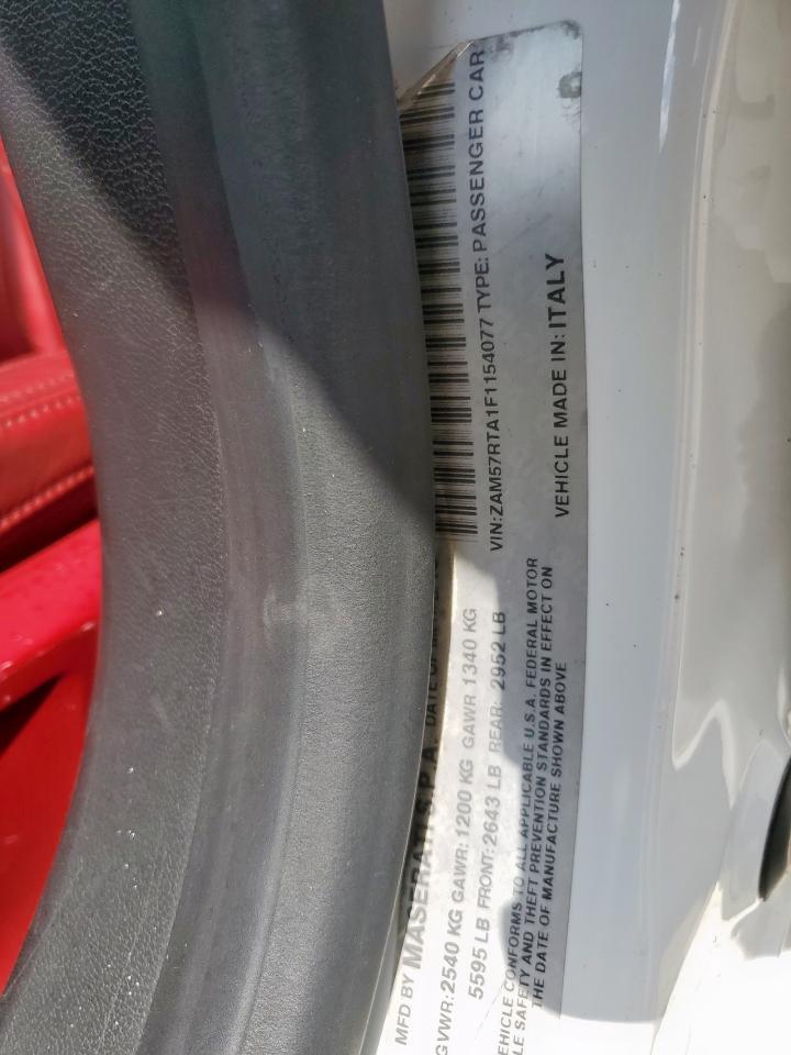 2015 Maserati Ghibli S VIN: ZAM57RTA1F1154077 Lot: 68206795