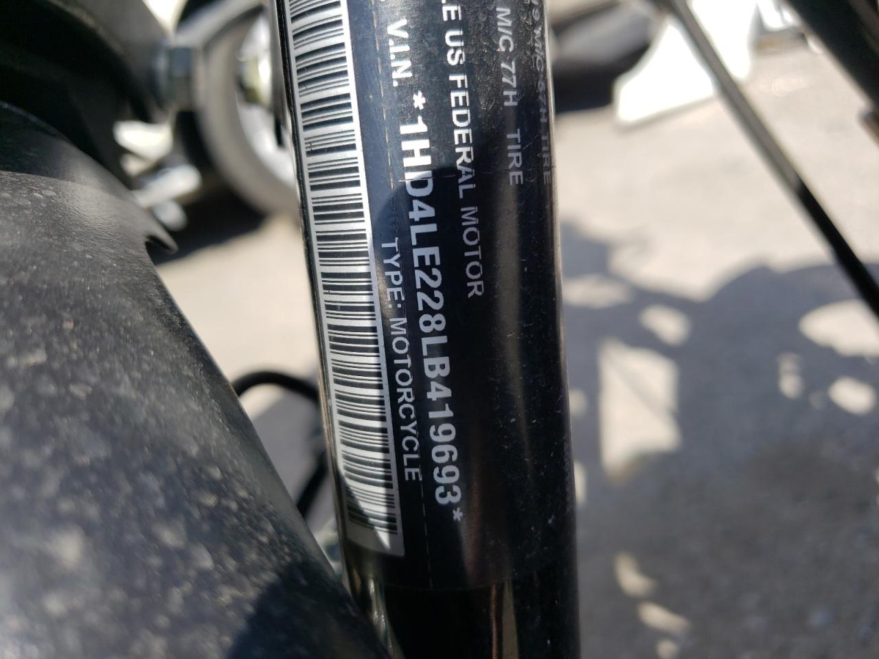 2020 Harley-Davidson Xl883 N VIN: 1HD4LE228LB419693 Lot: 69395555