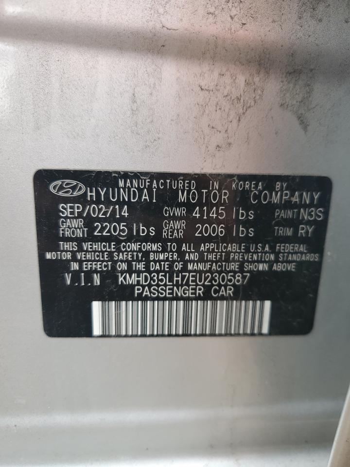 2014 Hyundai Elantra Gt VIN: KMHD35LH7EU230587 Lot: 67820425