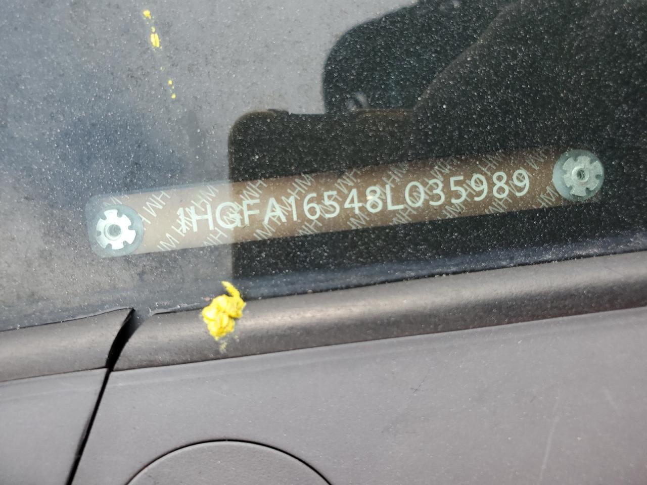 2008 Honda Civic Lx VIN: 1HGFA16548L035989 Lot: 68890075