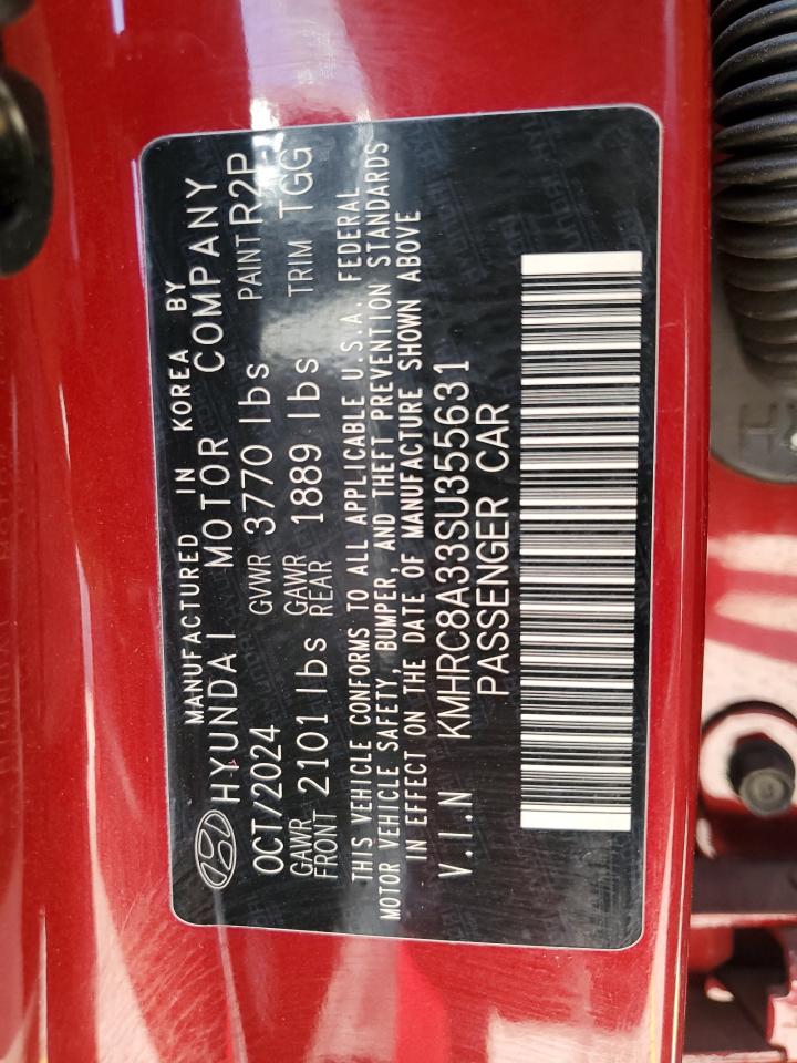 2025 Hyundai Venue Sel VIN: KMHRC8A33SU355631 Lot: 69141915