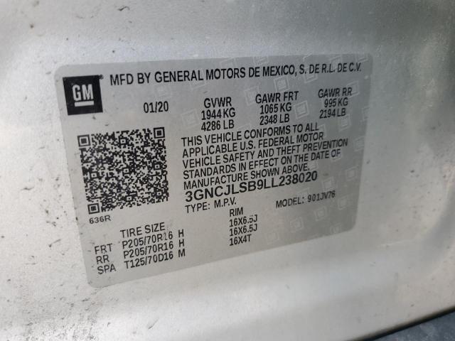 2020 CHEVROLET TRAX 1LT  