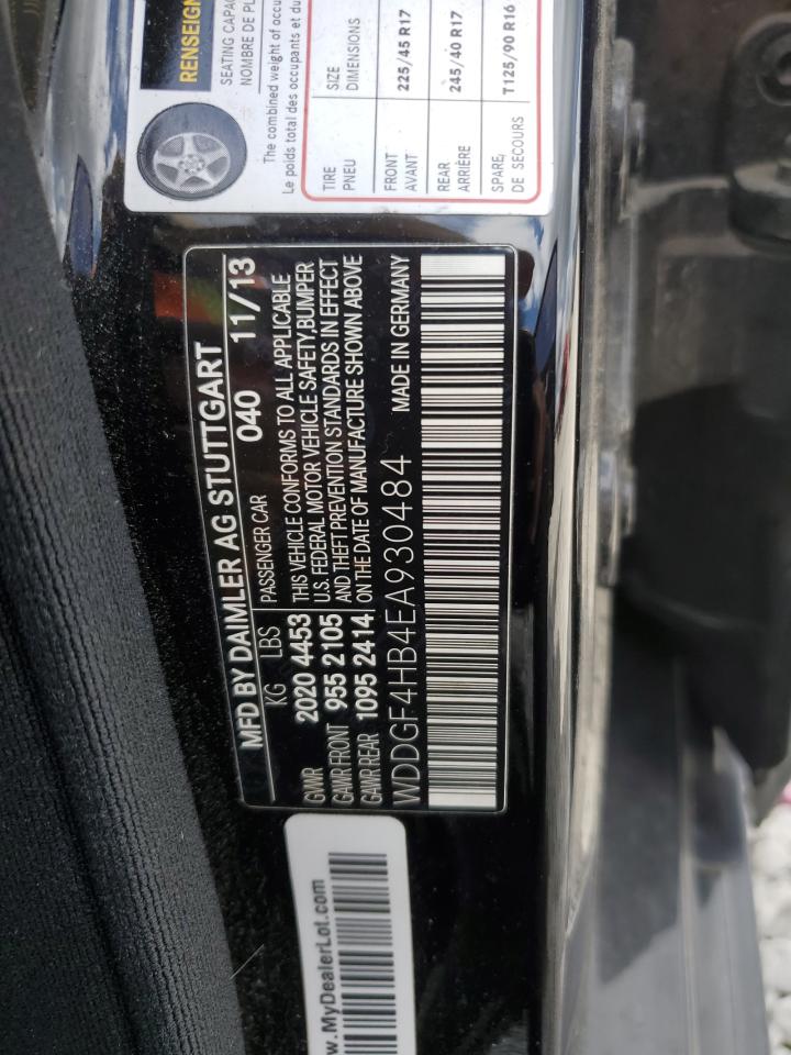 2014 Mercedes-Benz C 250 VIN: WDDGF4HB4EA930484 Lot: 70844195