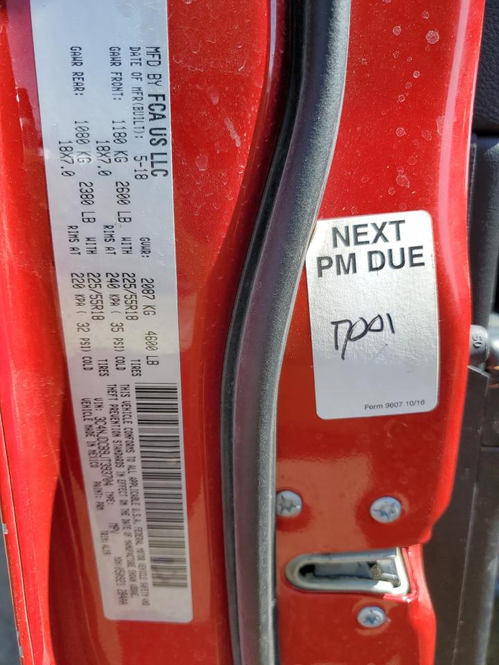 2018 Jeep Compass Limited VIN: 3C4NJDCB9JT393704 Lot: 68214325