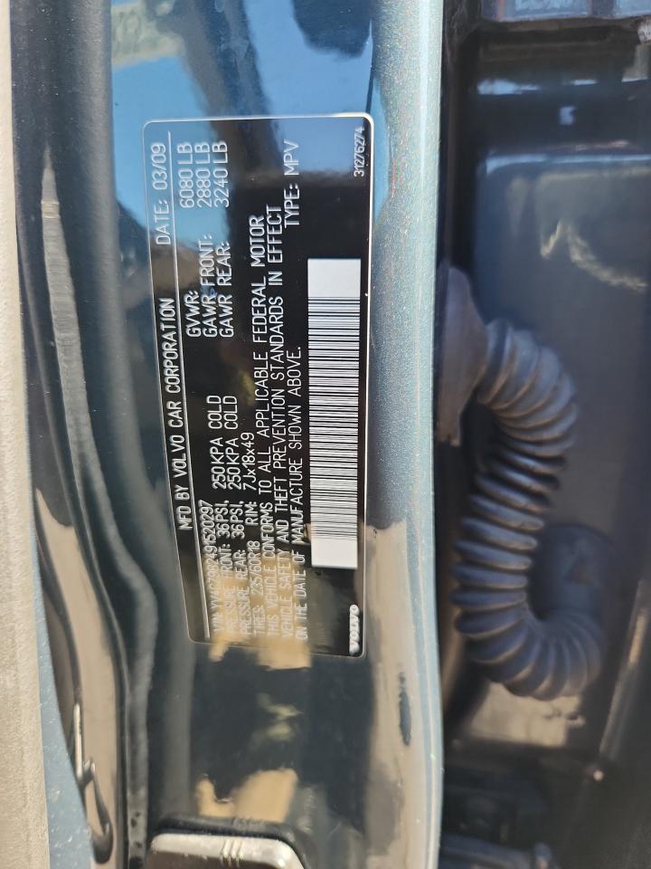 2009 Volvo Xc90 3.2 VIN: YV4CZ982491520297 Lot: 68968325