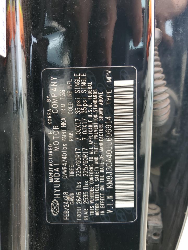 2018 Hyundai Tucson Sel VIN: KM8J3CA40JU696914 Lot: 67477805