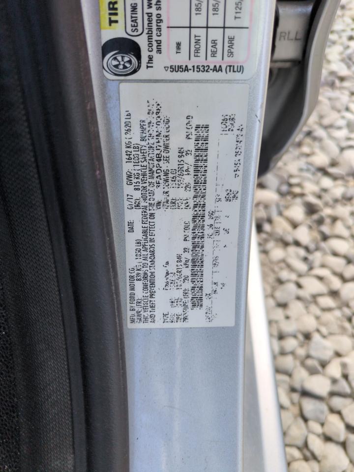 2017 Ford Fiesta Se VIN: 3FADP4BJ7HM109886 Lot: 69460945